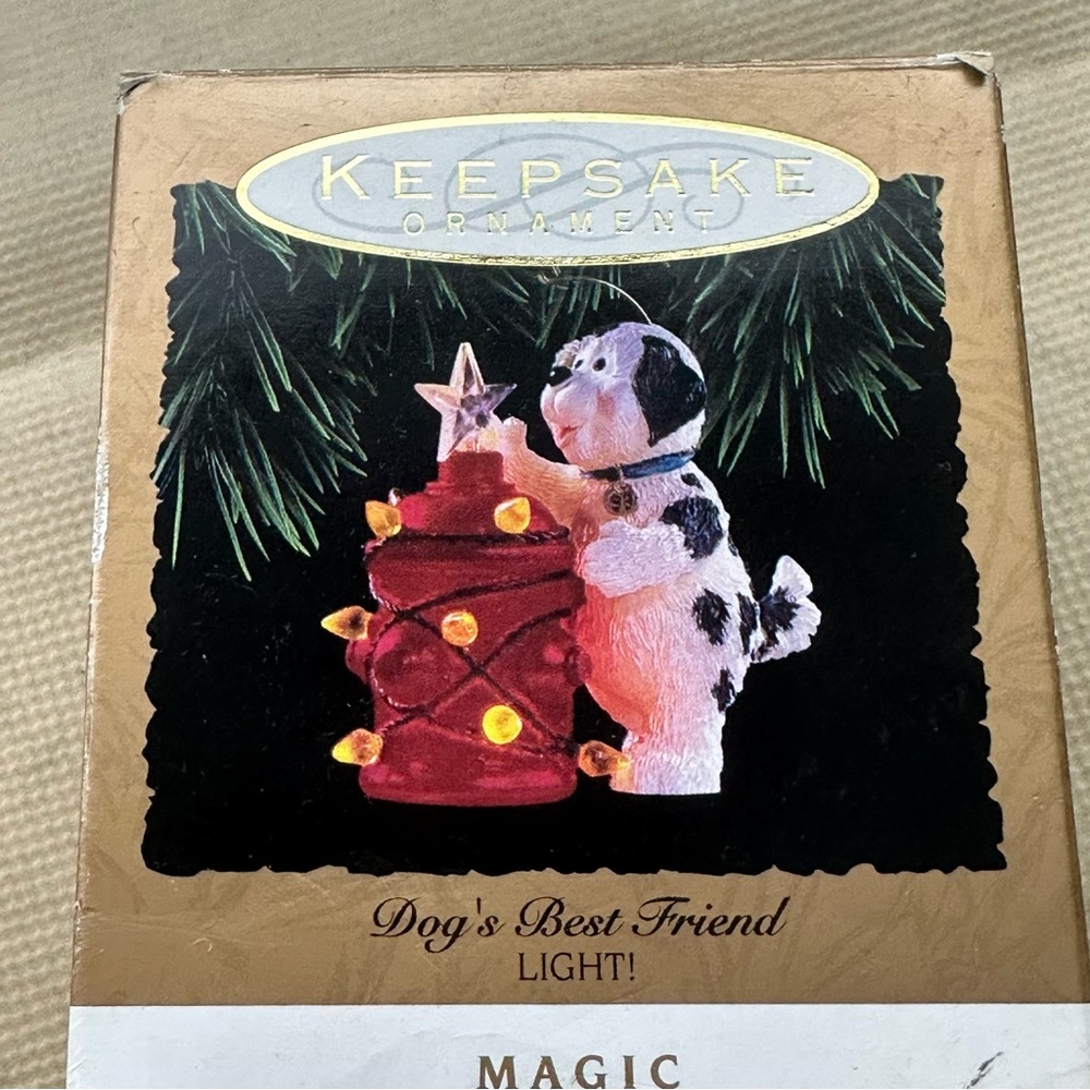 Hallmark keepsake ornament ‘dog’s best friend’ handcrafted dated 1993